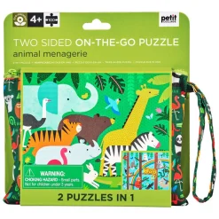Animal Menagerie Two Sided On-The-Go Puzzle