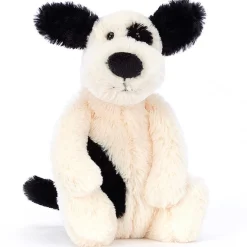 Jellycat Bashful Black And Cream Puppy Small