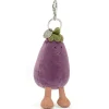Jellycat Vivacious Aubergine Bag Charm