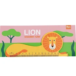 Lion Wooden Ruler