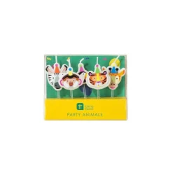 Party Animals Shaped Candles Pack Of 5