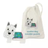 Scottie Dog Mini Wooden Puzzle