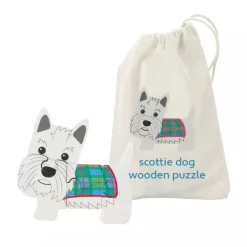 Scottie Dog Mini Wooden Puzzle