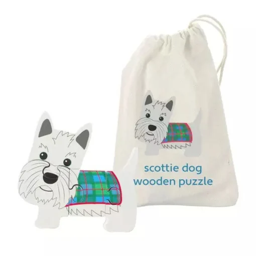 Scottie Dog Mini Wooden Puzzle